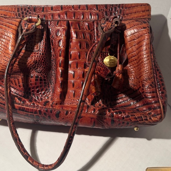 Brahmin Handbag Warm Mahogany Leather